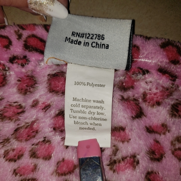 PINK LEOPARD SHOWER WRAP ONE SIZE - Picture 9 of 11